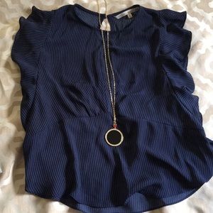 🏙Rachel Roy Pinstripe Shell